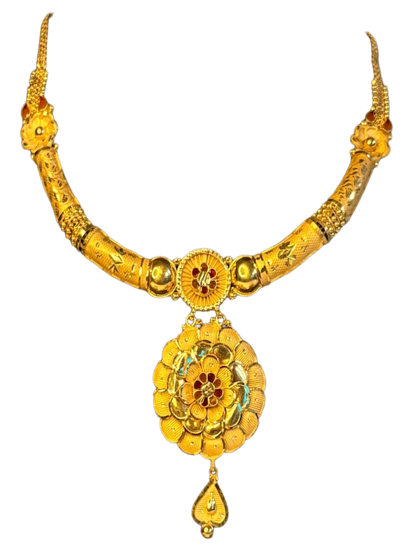 Padmika Floral Pendant Gol Haar