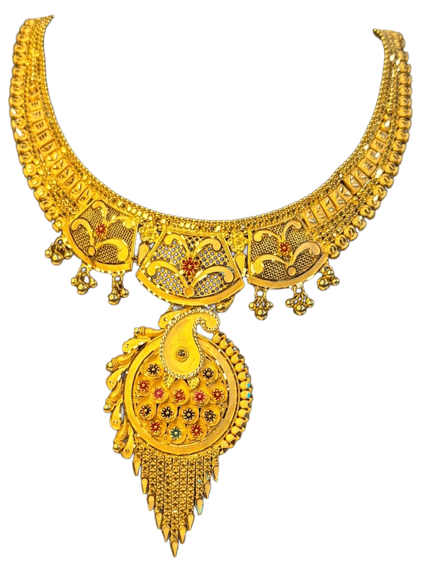 Morika Peacock Pendant Gol Haar