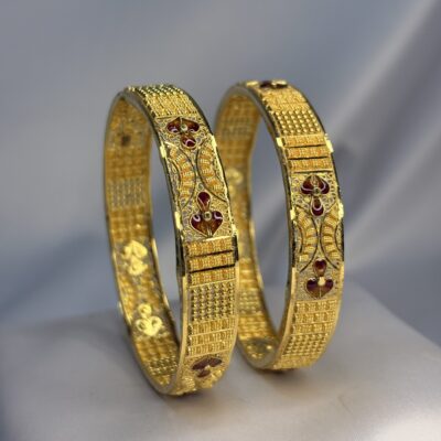 Royal Meenakari Floral Heritage Bangles