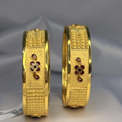 Regalia Bloom Gold Bangles