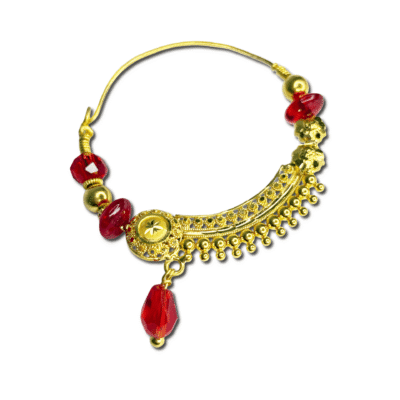 Ruby Regal Filigree Nath